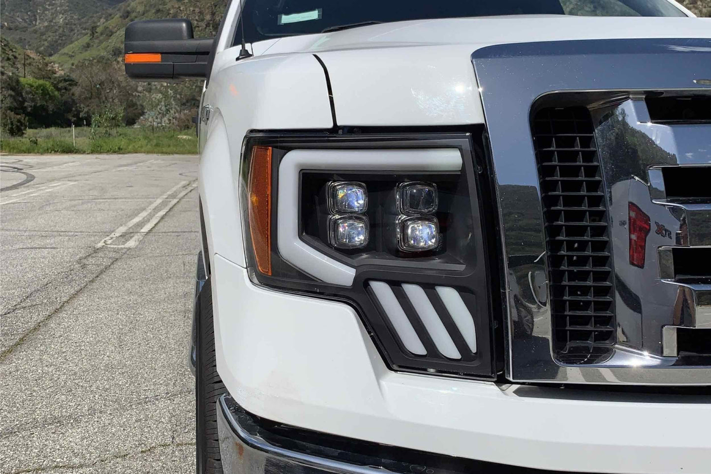 ARex Nova LED Headlights: Ford F150 (09-14) - Jet Black (Set)