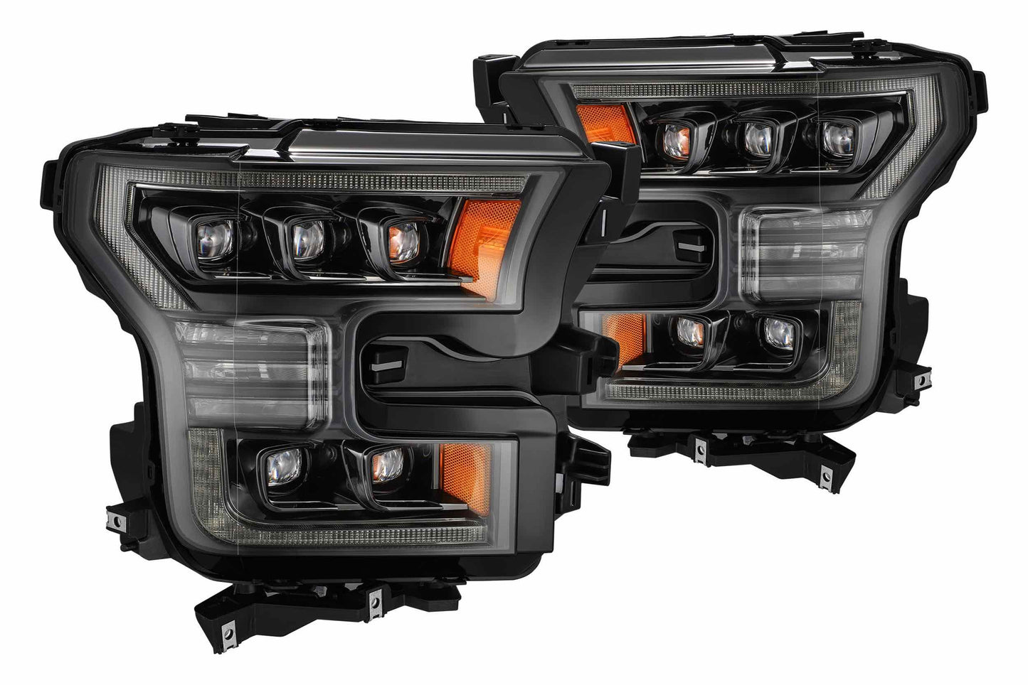 Aftermarket Truck Lights ARex Nova LED Headlights: Ford F150 (15-17) - Alpha-Black (Set)