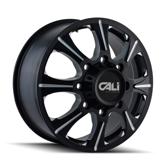 CALI OFF-ROAD BRUTAL Wheels Front Black/Milled Spokes