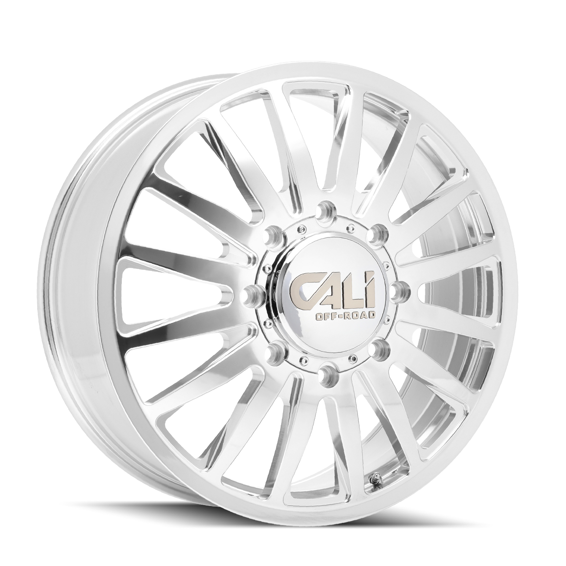 CALI OFF-ROAD SUMMIT DUALLY Wheels Polished/Milled Spokes