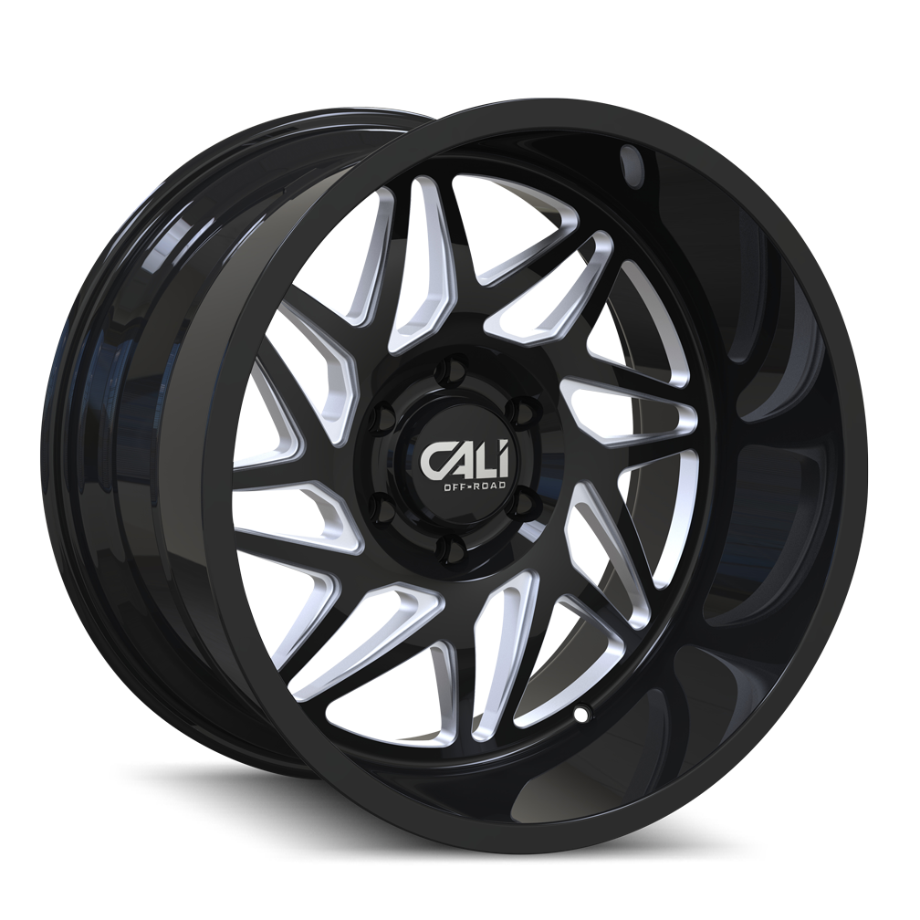 CALI OFF-ROAD GEMINI Wheels Gloss Black/Milled Spokes