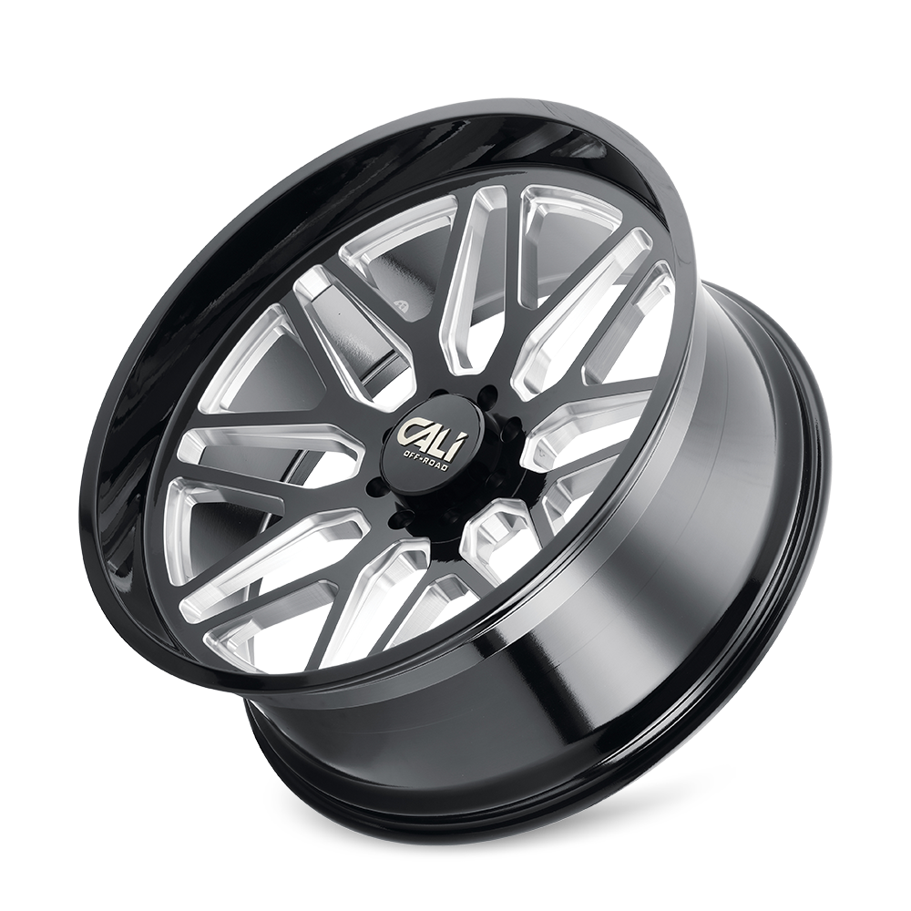 CALI INVADER Wheels Gloss Black/Milled Spokes