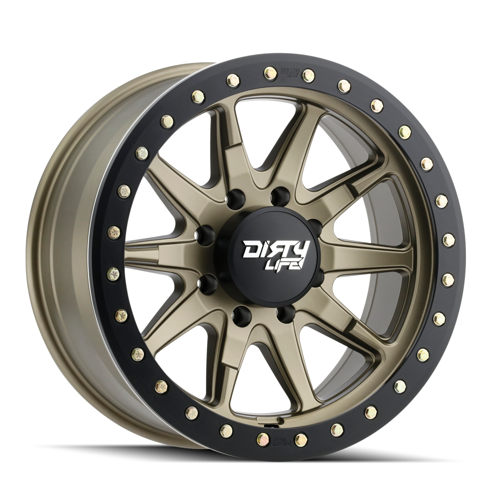 DIRTY LIFE DT-2 Wheels Satin Gold W/Simulated Ring