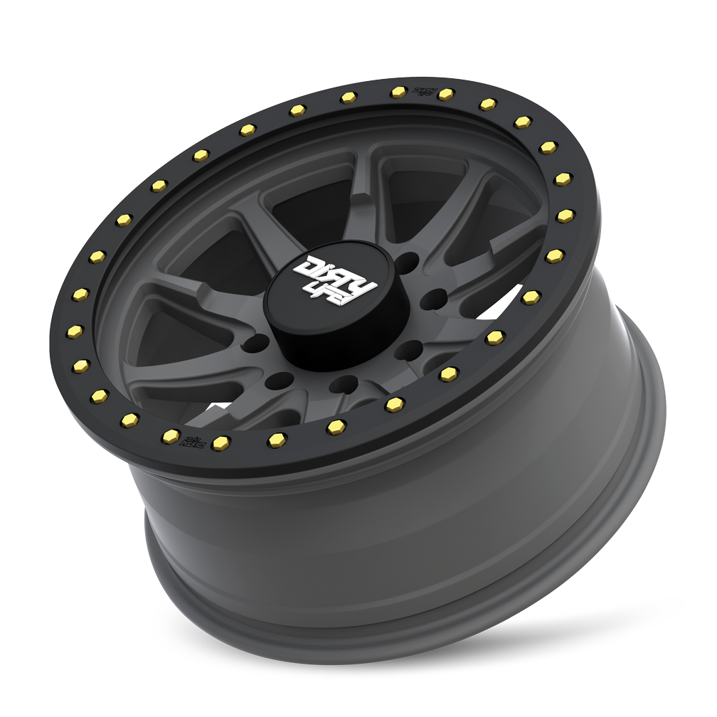 DIRTY LIFE DT-2 Wheels Matte Gunmetal W/Simulated Ring