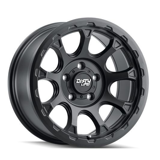 DIRTY LIFE DRIFTER Wheels Matte Black W/Simulated Ring