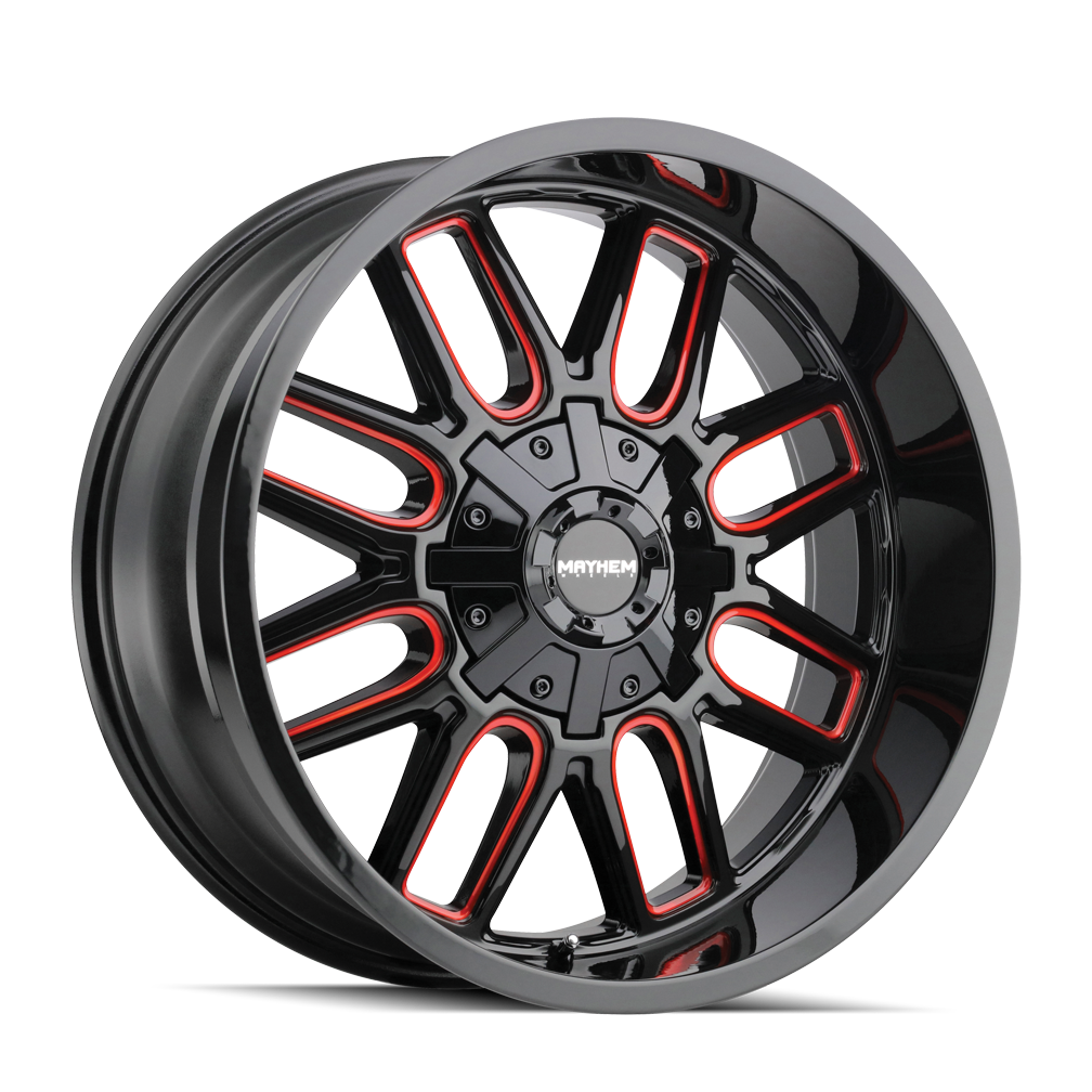 MAYHEM COGENT Wheels Black W/Prism Red