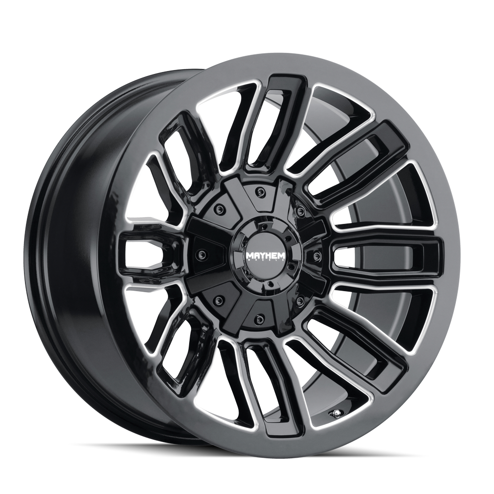 MAYHEM DECOY Wheels Black W/Milled Spokes