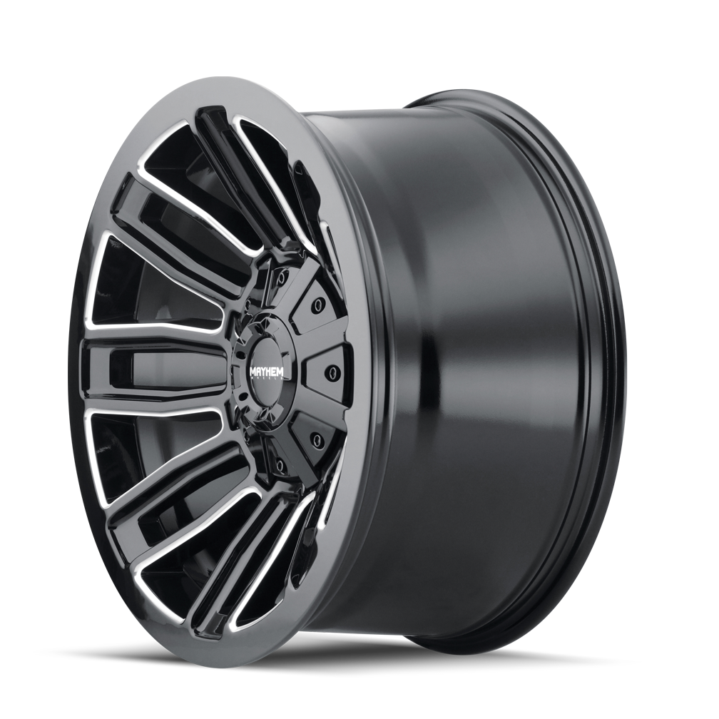 MAYHEM DECOY Wheels Black W/Milled Spokes