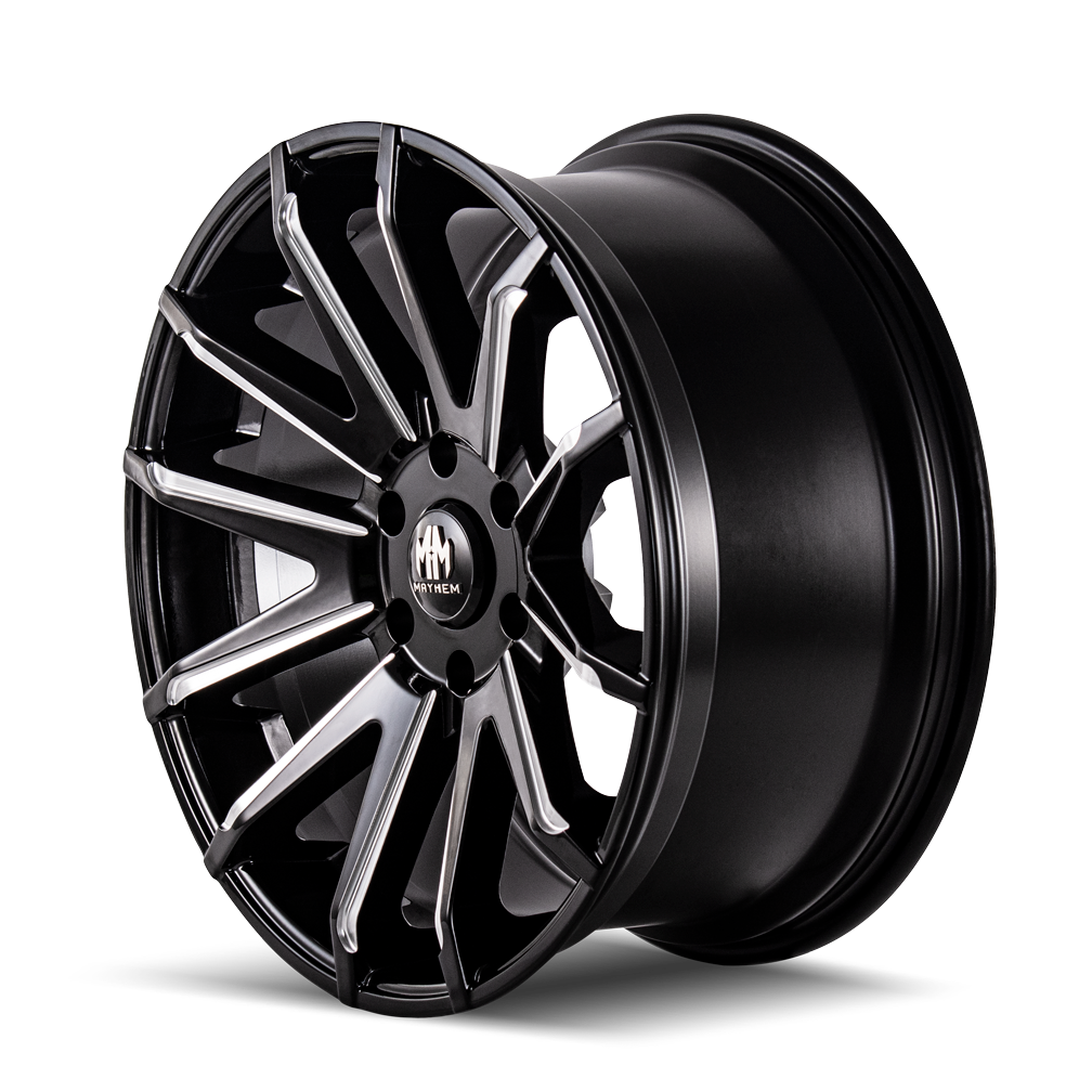 MAYHEM CROSSFIRE Wheels Black W/Milled Spokes
