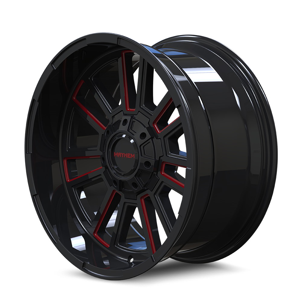 MAYHEM APOLLO Wheels Black W/Prism Red