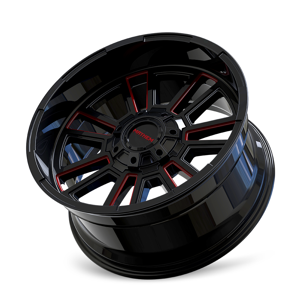 MAYHEM APOLLO Wheels Black W/Prism Red