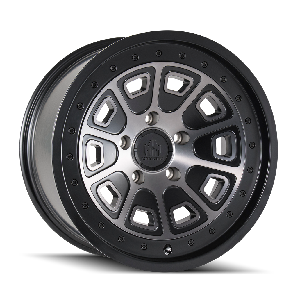 MAYHEM FLAT IRON Wheels Matte Black W/Dark Tint