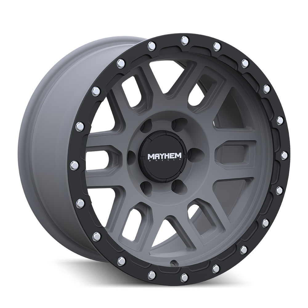 MAYHEM DELTA Wheels Matte Gunmetal W/Matte Black Lip