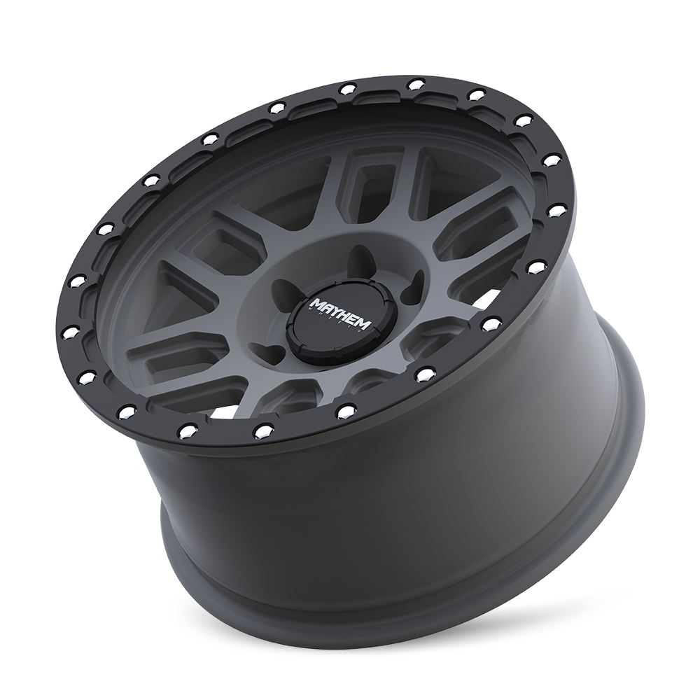 MAYHEM DELTA Wheels Matte Gunmetal W/Matte Black Lip