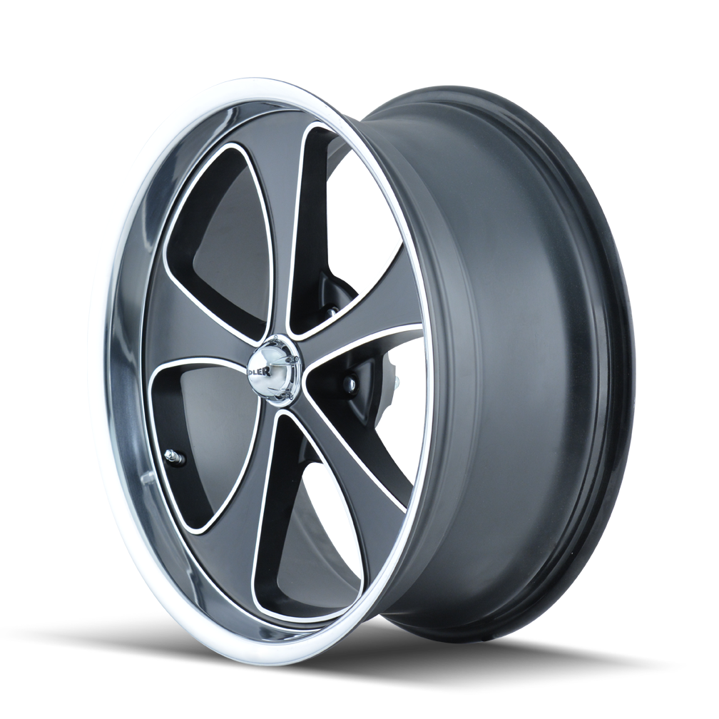 RIDLER 645 Wheels Matte Black/Machined Face/Polished Lip