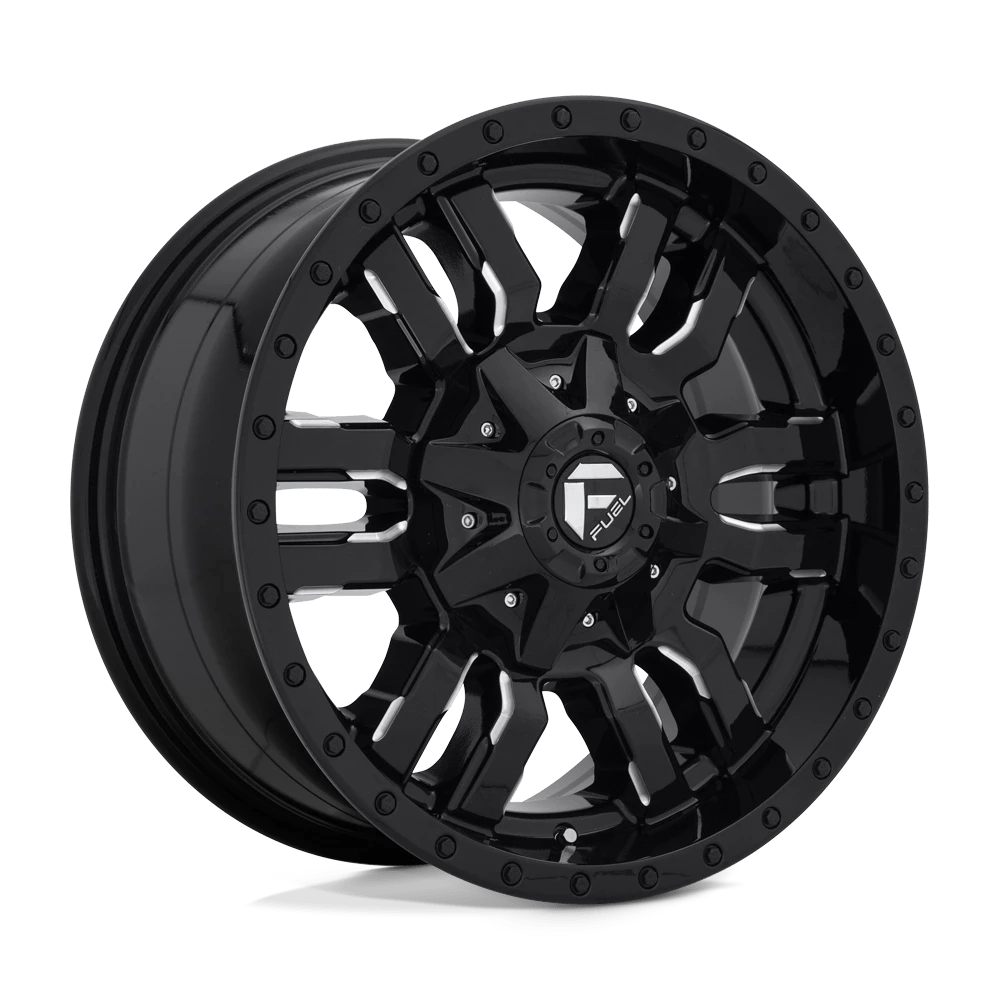 Fuel D595 Sledge Wheels in Gloss Black Milled Finish