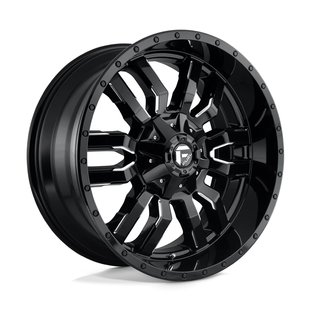 Fuel D595 Sledge Wheels in Gloss Black Milled Finish