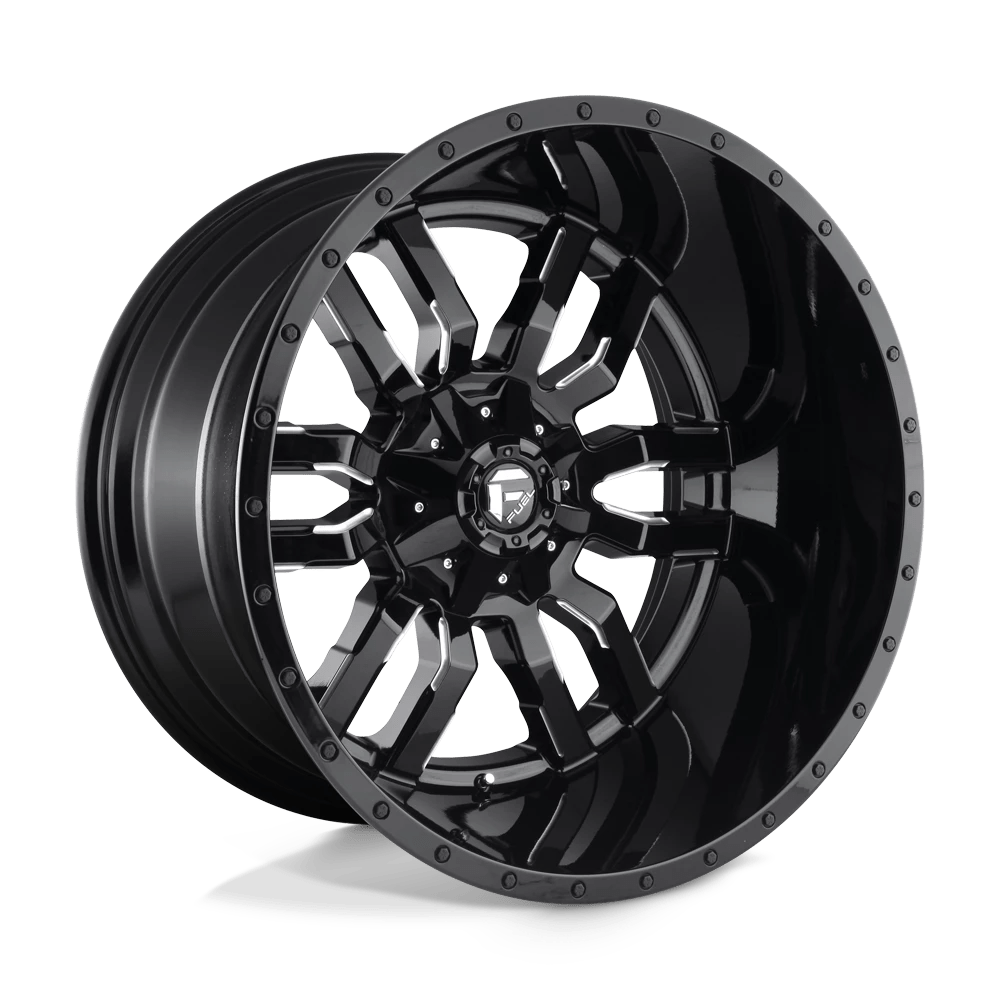 Fuel D595 Sledge Wheels in Gloss Black Milled Finish