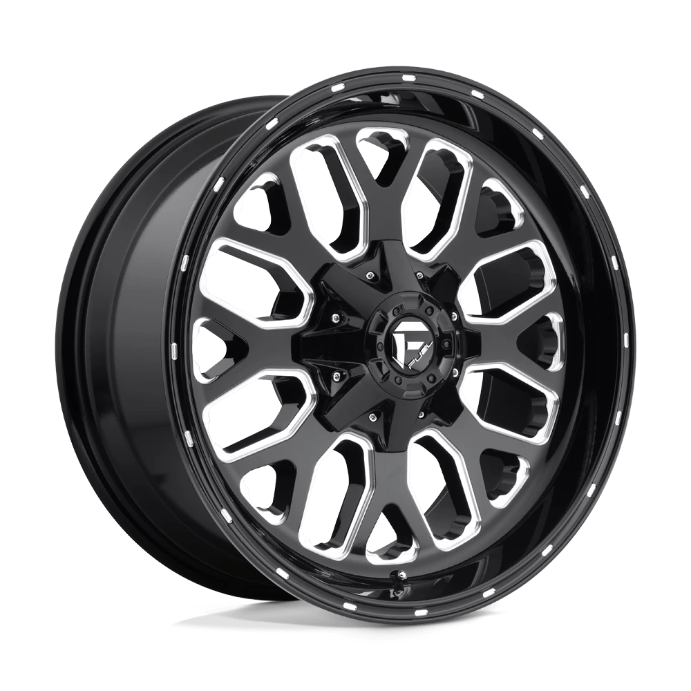 Fuel D588 Titan Wheels in Gloss Black Milled Finish
