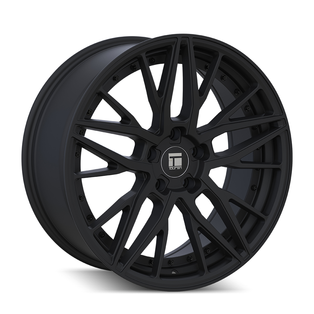 TOUREN TR93 Wheels Satin Black/Black Rivet