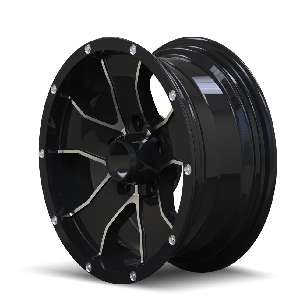 TRAILER WHEELS 14 Wheels Black/Machined Face