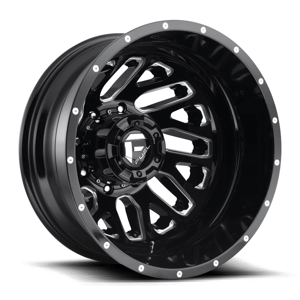 Fuel D581 Triton Wheels in Gloss Black Milled Finish
