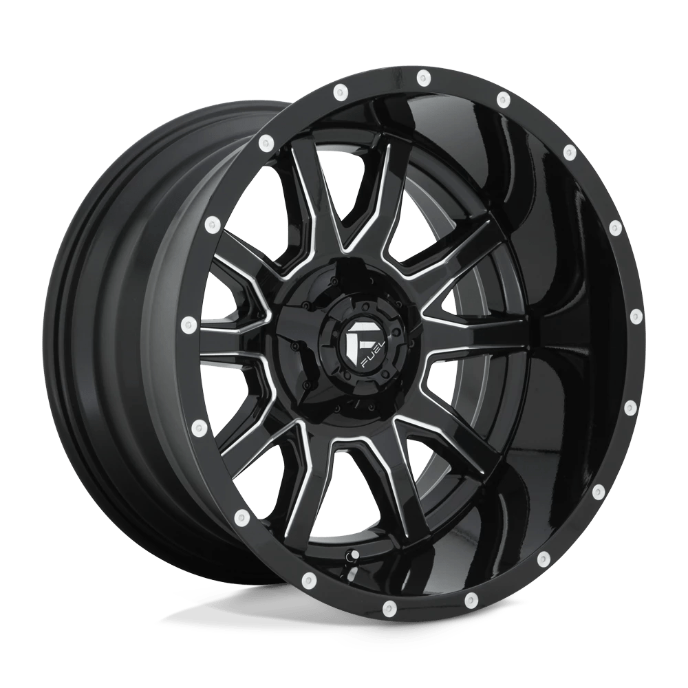 Fuel D627 Vandal Wheels in Gloss Black Milled Finish