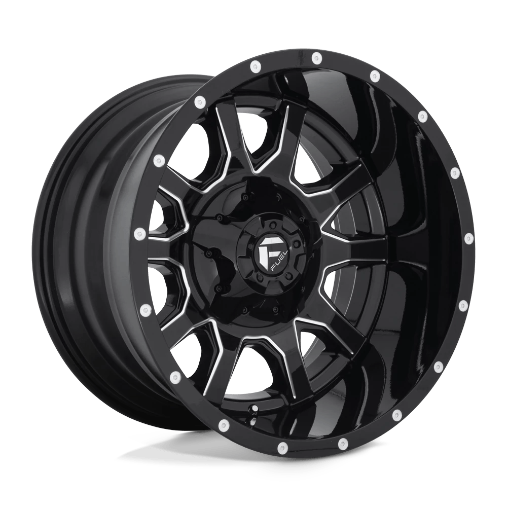Fuel D627 Vandal Wheels in Gloss Black Milled Finish