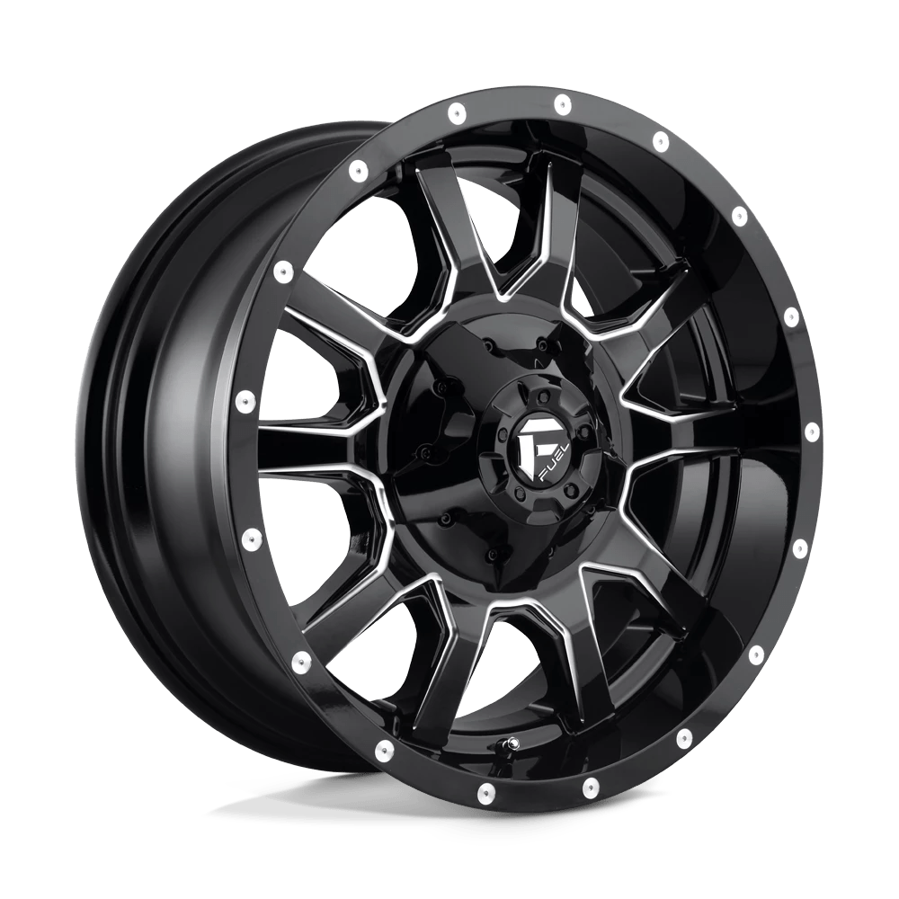 Fuel D627 Vandal Wheels in Gloss Black Milled Finish