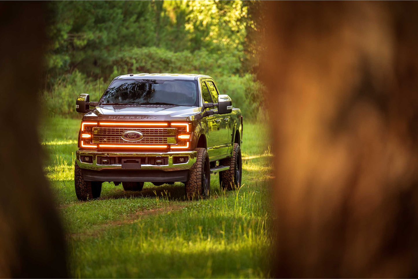 XB LED Headlights: Ford Super Duty (17-19 / Amber DRL / Set)