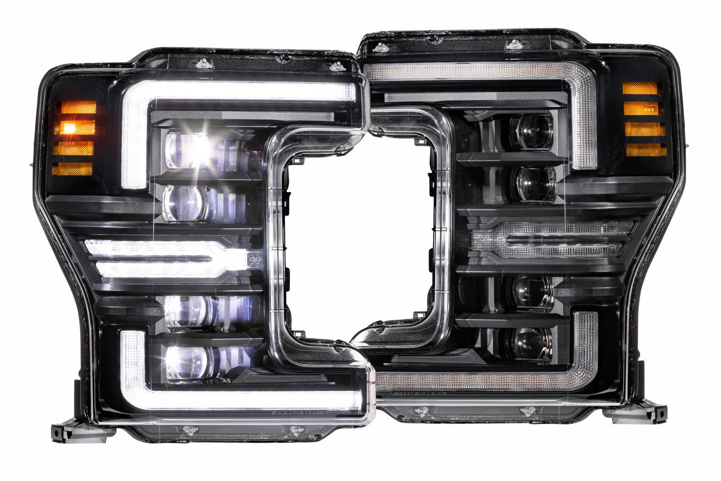 Aftermarket Truck Lights XB LED Headlights: Ford Super Duty (17-19 / White DRL / Set)