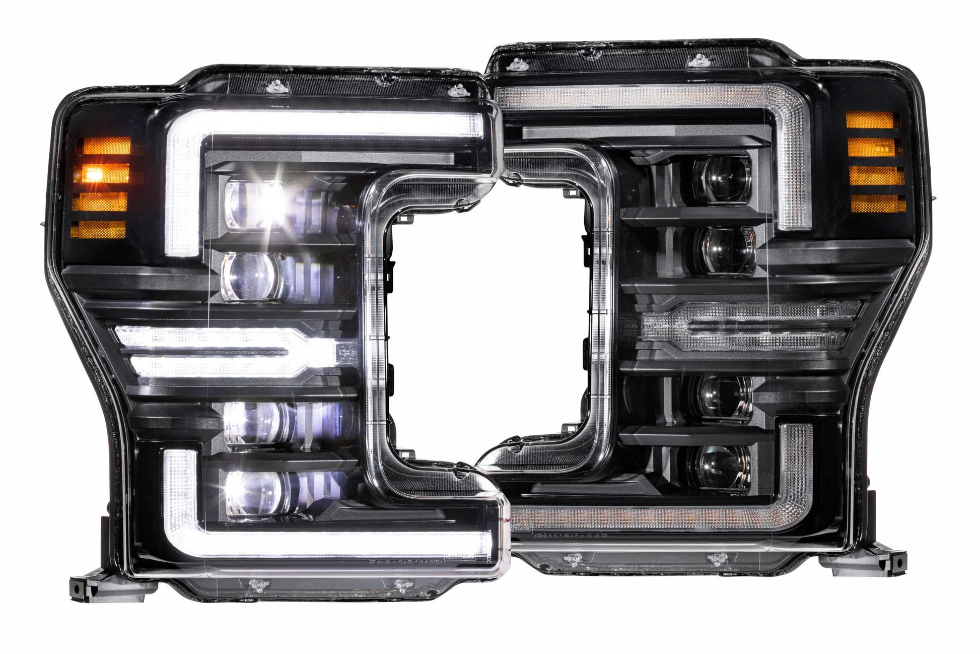 Aftermarket Truck Lights XB LED Headlights: Ford Super Duty (17-19 / White DRL / Set)