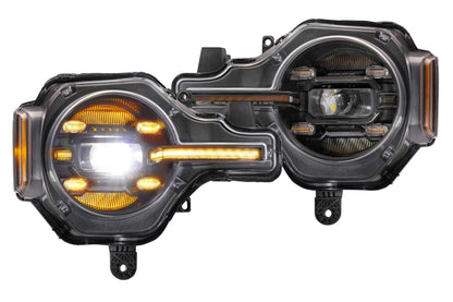 Aftermarket Truck Lights XB LED Headlights: Ford Bronco (21+ / Amber DRL / Set)