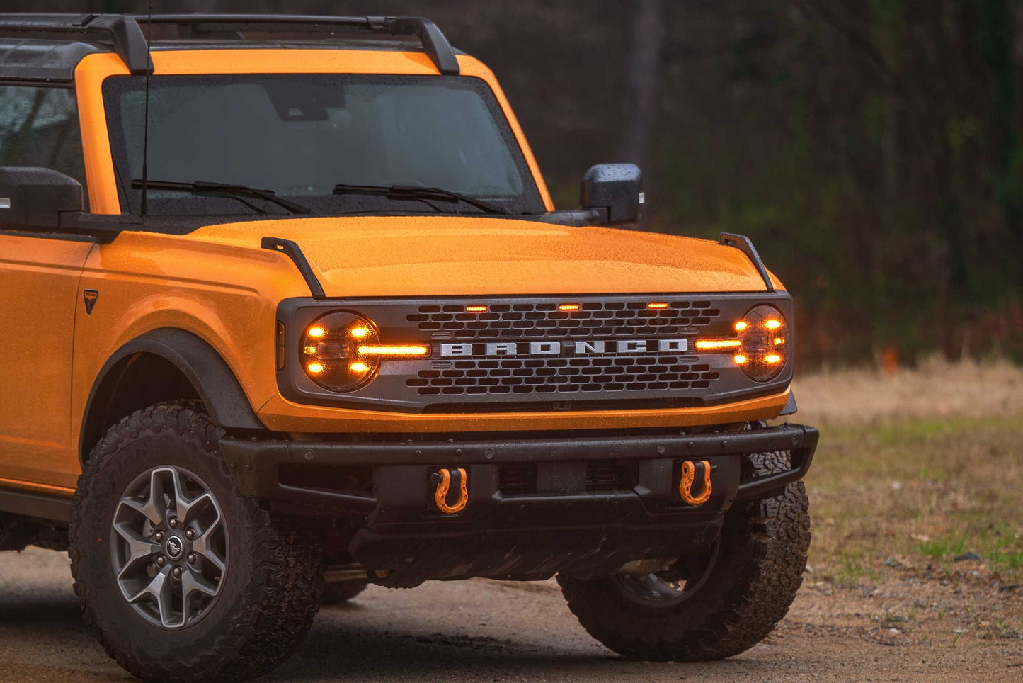 XB LED Headlights: Ford Bronco (21+ / Amber DRL / Set)