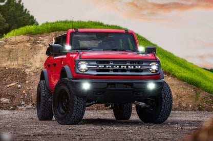 XB LED Headlights: Ford Bronco (21+ / White DRL / Set)