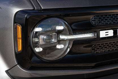 XB LED Headlights: Ford Bronco (21+ / White DRL / Set)