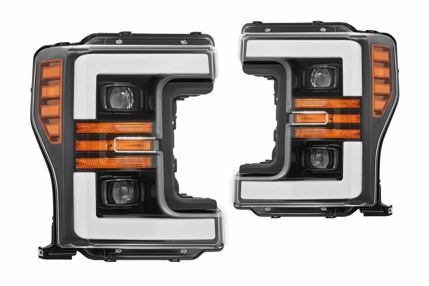 ARex (PRO-Series) Halogen Headlights: Ford Super Duty (17-19) - Jet Black (Set)