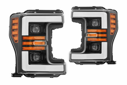 ARex (PRO-Series) Halogen Headlights: Ford Super Duty (17-19) - Jet Black (Set)