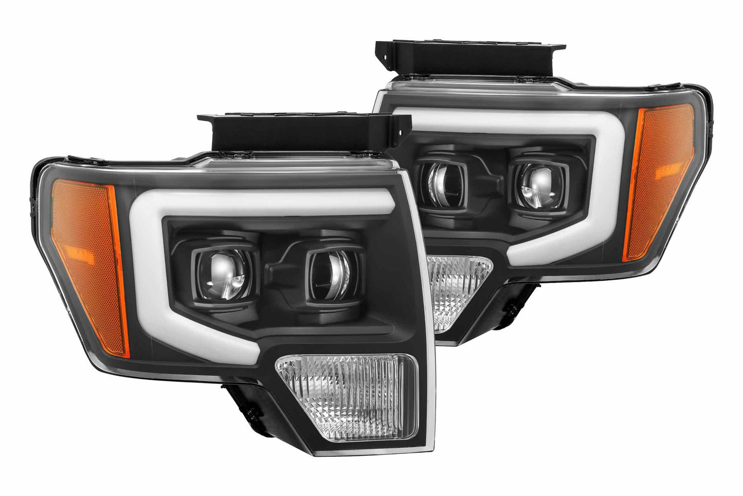 Aftermarket Truck Lights ARex Luxx LED Headlights: Ford F150 (09-14) - Chrome (Set)