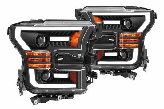 Aftermarket Truck Lights ARex (PRO-Series) Halogen Headlights:: Ford F150 (15-17) - Chrome (Set)