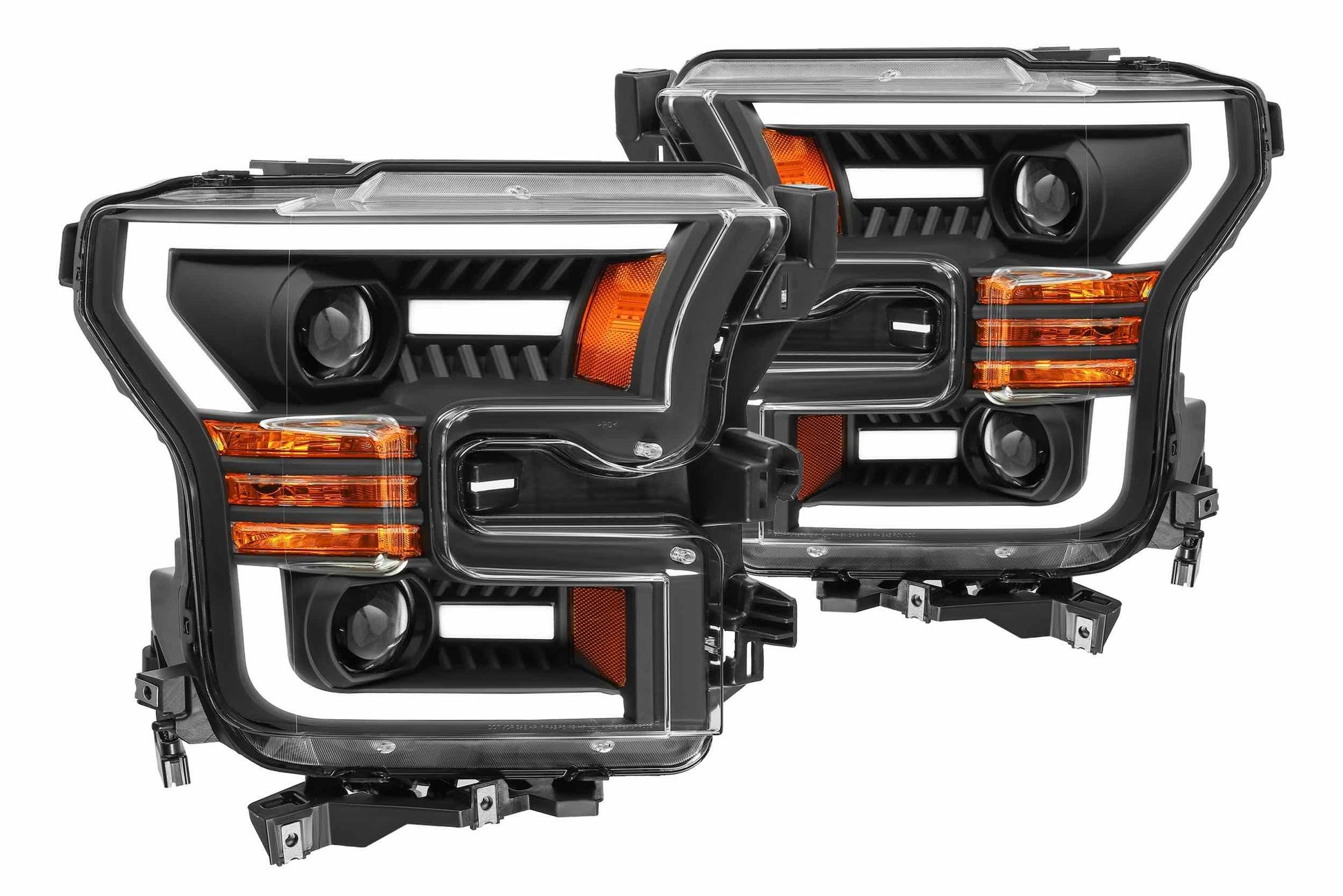 Aftermarket Truck Lights ARex (PRO-Series) Halogen Headlights: Ford F150 (15-17) - Black (Set)