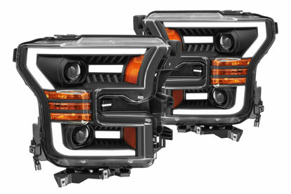 Aftermarket Truck Lights ARex (PRO-Series) Halogen Headlights: Ford F150 (15-17) - Black (Set)