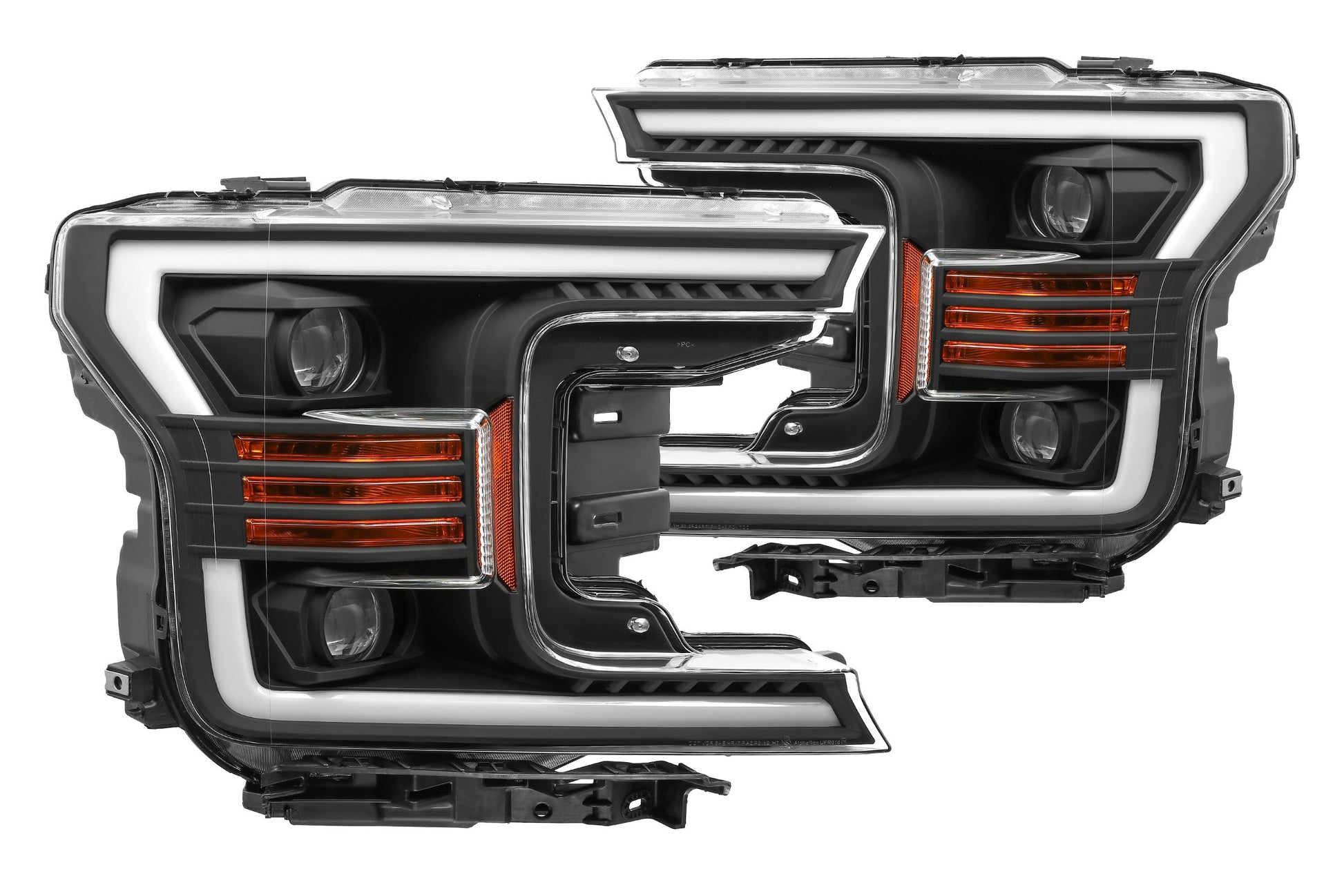 Aftermarket Truck Lights ARex (PRO-Series) Halogen Headlights: Ford F150 (18-19) - Black (Set)