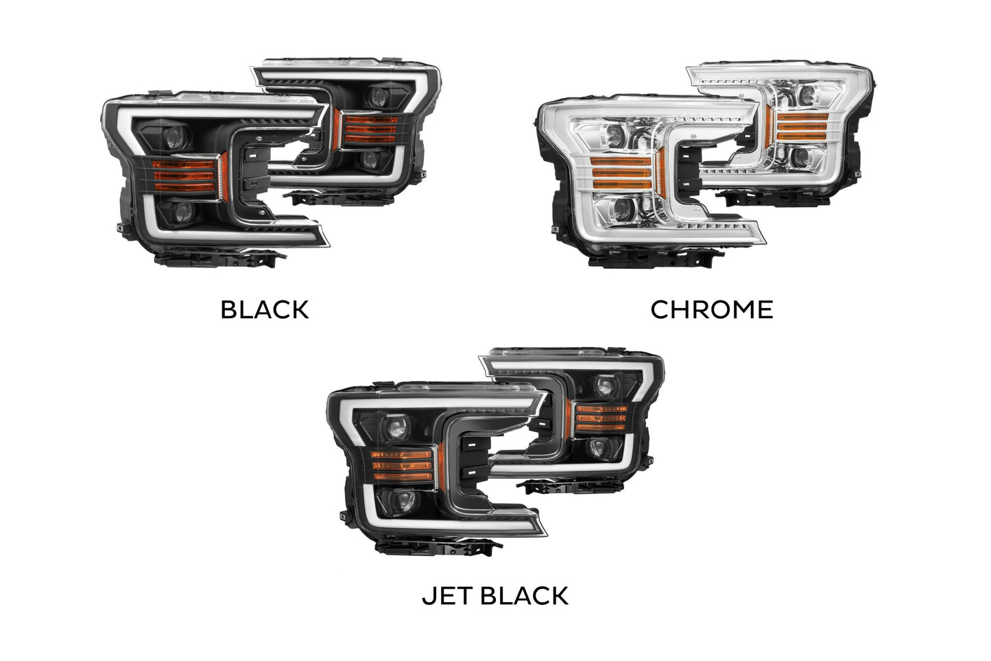 ARex (PRO-Series) Halogen Headlights: Ford F150 (18-19) - Black (Set)