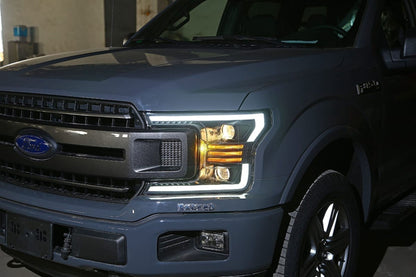 ARex (PRO-Series) Halogen Headlights: Ford F150 (18-19) - Black (Set)