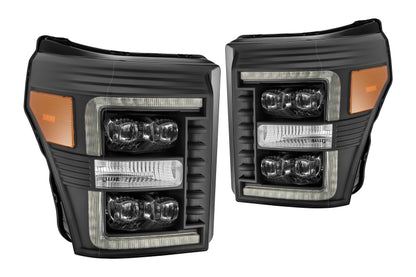 ARex Nova LED Headlights: Ford Super Duty (11-16) - Alpha-Black (Set)