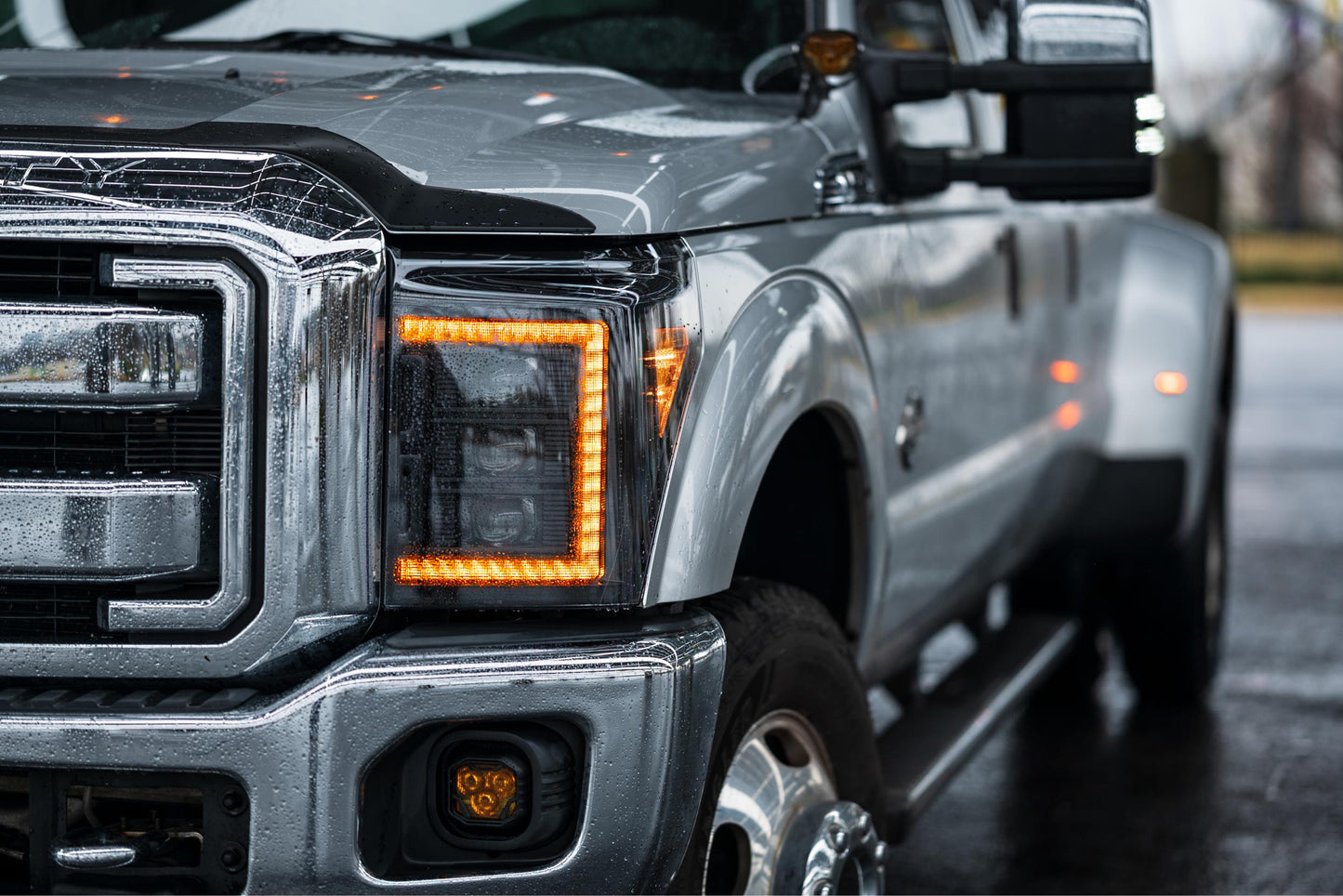 XB LED Headlights: Ford Super Duty (11-16 / Amber DRL / Set)