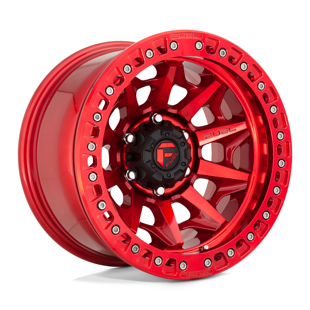 Fuel 1pc D113 Covert Beadlock 17x9 17x9 -15 Offset In Candy Red