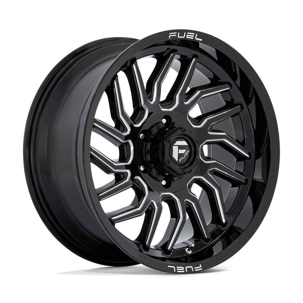 Fuel 1pc D807 Hurricane 20x9 20x9 1 Offset In Gloss Black Milled