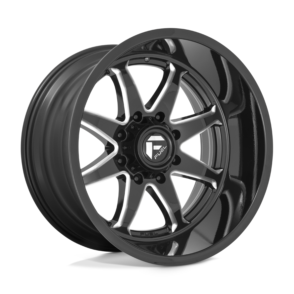 Fuel 1pc D749 Hammer 22x12 22x12 -44 Offset In Gloss Black Milled